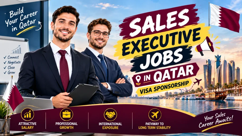 Sales Executive Jobs in Qatar with Visa Sponsorship 2026