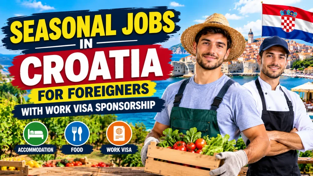 Seasonal Jobs in Croatia for Foreigners with Work Visa Sponsorship 2026
