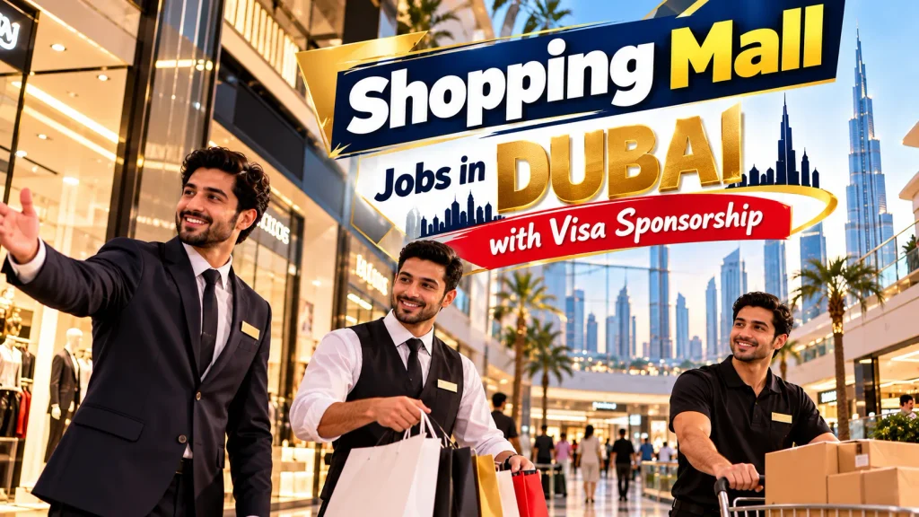 Shopping Mall Jobs in Dubai with Visa Sponsorship 2026