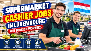 Supermarket Cashier Jobs in Luxembourg for Foreign Workers 2026